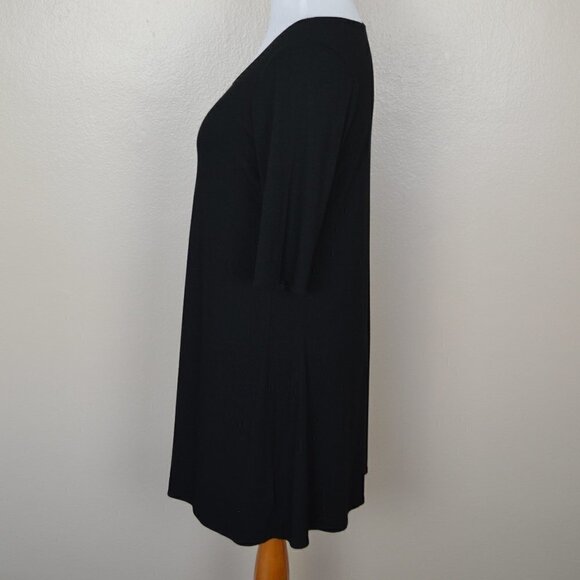 Eileen Fisher Jersey Knit Scoop Neck Dress L - Picture 4 of 7